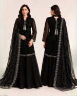 Hijar Black Silk Maxi Dress - Image 3