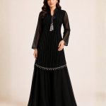 Hijar Black Silk Maxi Dress
