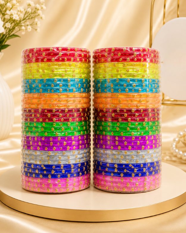 194 Traditional Fancy Bangles Set - Image 1