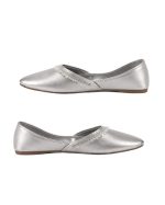 Metallic Silver Traditional Leatherette Khussa - Image 3