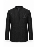 Black Embroidered Prince Coat
