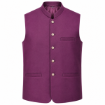Premium Plum Waistcoat for Men
