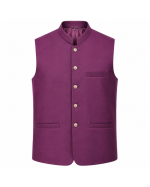 Premium Plum Waistcoat for Men