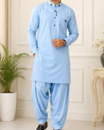 Men's Premium Sky Blue Shalwar Kameez