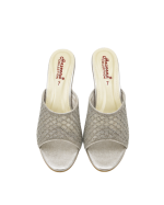 Rhinestone Block Heel Slides - Image 2