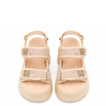 Double Strap Comfort Sandals – Beige