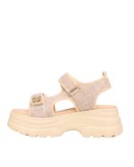 Double Strap Comfort Sandals – Beige - Image 4