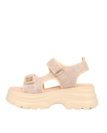 Double Strap Comfort Sandals – Beige - Image 4