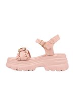 Braided Platform Sandals – Pink - Image 4