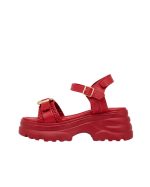 Braided Platform Sandals – Red - Image 4