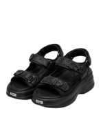 Women's Floral Comfort Sandals – Black - Image 2