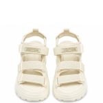 Triple Strap Comfort Sandals – Ivory