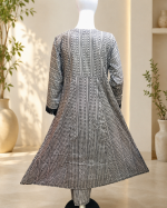 3-Piece Lawn Suit with Embroidered Daman & Airline Front - Image 5