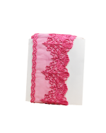 Premium Heavy Scallop Border Embroidered Lace | Soft Net Fabric | 3.5 Inch Wide | 1 Yard - Image 7