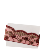 Premium Rose Scallop Embroidered Lace – 4 Inch Heavy Border - Image 3