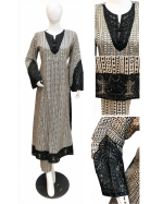 3-Piece Lawn Suit with Embroidered Daman & Airline Front - Image 6
