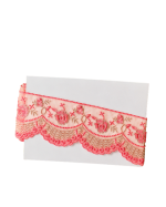 Premium Rose Scallop Embroidered Lace – 4 Inch Heavy Border - Image 4