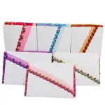 Premium Multi-Color Dotted Embroidered Lace – 1.5 Inch Slim Border