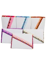 Premium Multi-Color Dotted Embroidered Lace – 1.5 Inch Slim Border