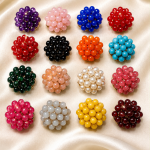 Premium Round Beaded Floral Motif