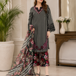 3-Piece Lawn Printed Suit with Embroidered Details