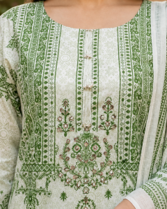 14 August Special Green Printed 3-Piece Suit - Image 4