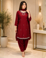 Handwork Raw Silk 3-Piece Suit