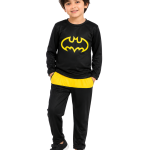 Kids Batman Super Hero Suit – Black & Yellow Costume