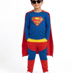 Kids Superman Super Hero Suit – Blue & Red Costume