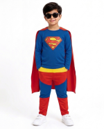 Kids Superman Super Hero Suit – Blue & Red Costume