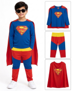 Kids Superman Super Hero Suit – Blue & Red Costume - Image 2