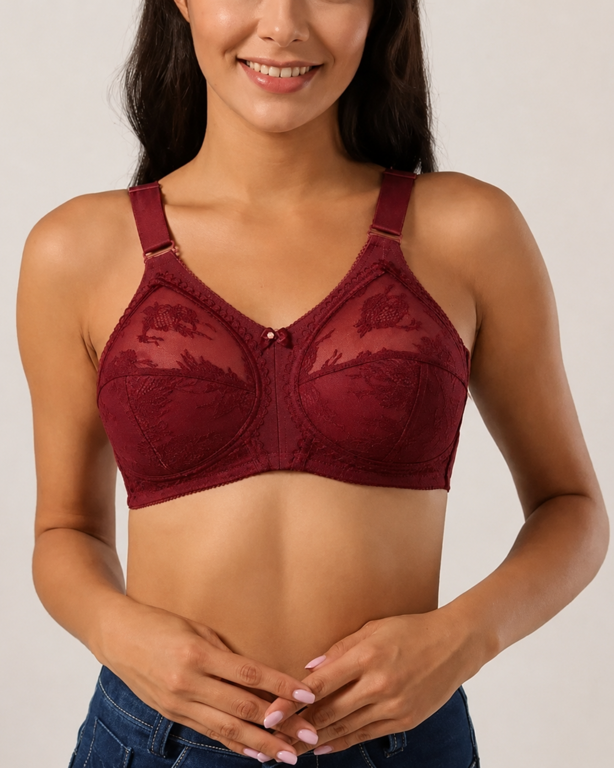 244 Full Coverage Doreen Bra for Women – B, C, D & DD Cup Sizes - Image 1