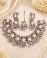 Luxury Faux Pearl Bridal Jewellery Set – 4 Color Variants - Image 4
