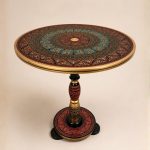 Blanqa Black Naqshi Round Coffee Table | Auris Atelier