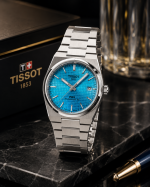 Tissot PRX Powermatic 80 Style Men’s Stainless Steel Watch – Ice Blue Waffle Dial