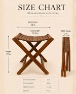 Flexora Foldable Sheesham Wood Bench | Auris Atelier - Image 5