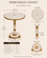 Ivora White Naqshi Round Coffee Table | Auris Atelier - Image 4