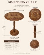Premium Hearth Round Coffee Table – Handcrafted Sheesham Wood | Auris Atelier - Image 2
