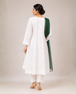 Emerald Grace 3 Piece Chiffon Suit with Green Dupatta - Image 2
