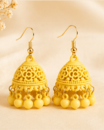 Multicolor Floral Jhumka Earrings - Image 4