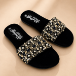Ladies Fancy Chappal – Velvet Sequin Handwork