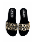 Ladies Fancy Chappal – Velvet Sequin Handwork - Image 2