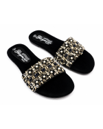 Ladies Fancy Chappal – Velvet Sequin Handwork - Image 3