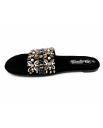Ladies Fancy Chappal – Velvet Sequin Handwork - Image 4