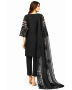 3-Piece Organza Embroidered Suit with Chiffon Dupatta - Image 5