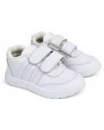 Boys & Girls White Sports School Shoes