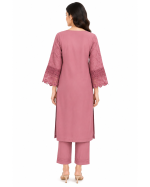 3-Piece Chiffon Embroidered Suit with Embroidered Dupatta - Image 3