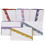 Trendy Multi-Color Leaf Cutwork Lace Short Description