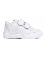 Boys & Girls White Sports School Shoes - Image 3