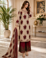 MPrints by Maria B Embroidered Lawn Suit Unstitched 3 Piece